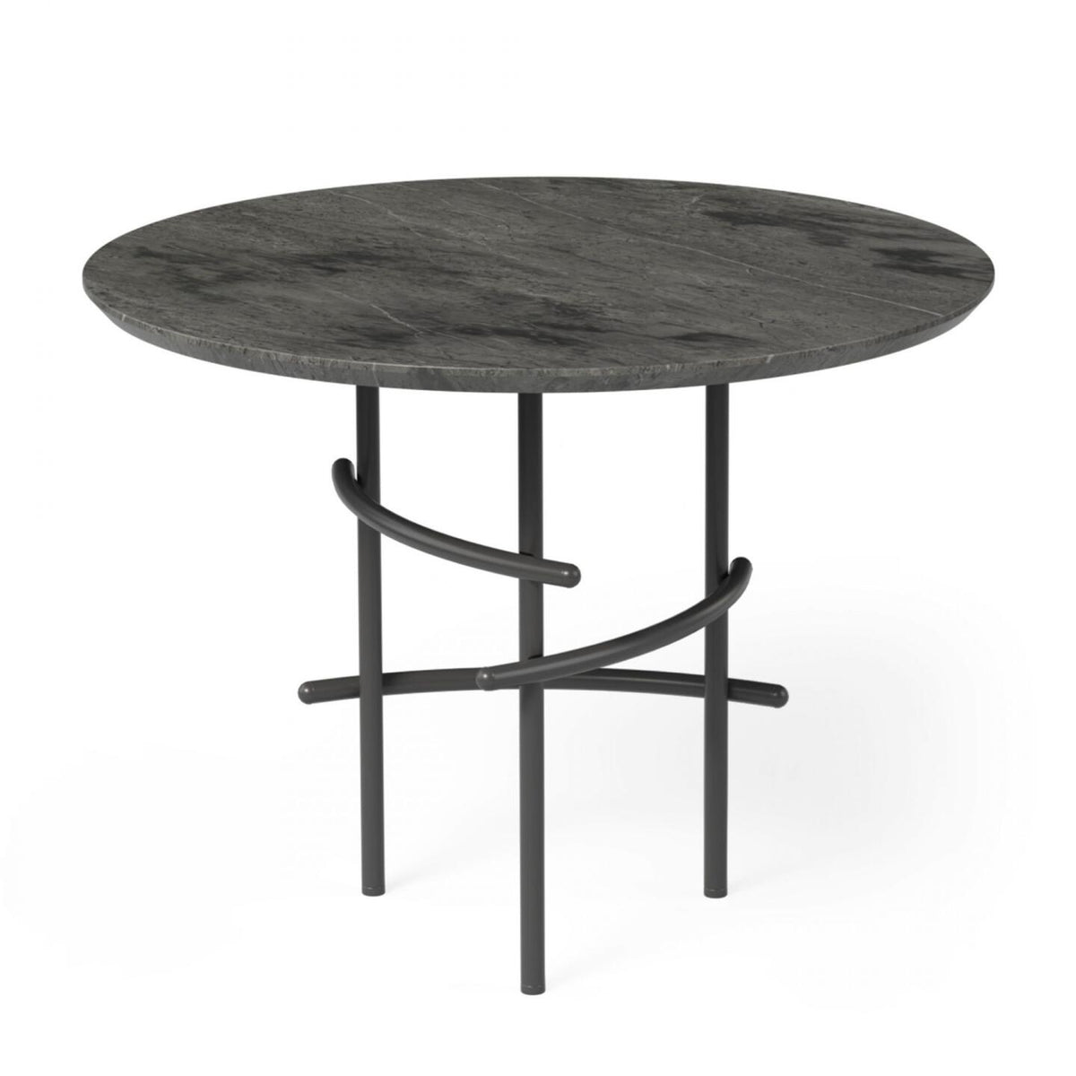 Arcos Side Table — Black, Grey Marble