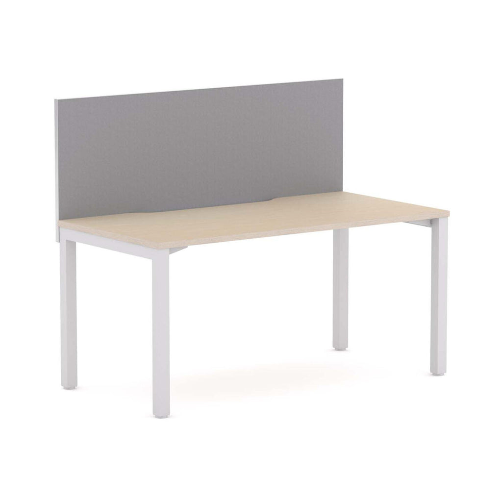 Axis Single Workstation with Edge25 Screen - alternate view, size or finish; optional items may be shown