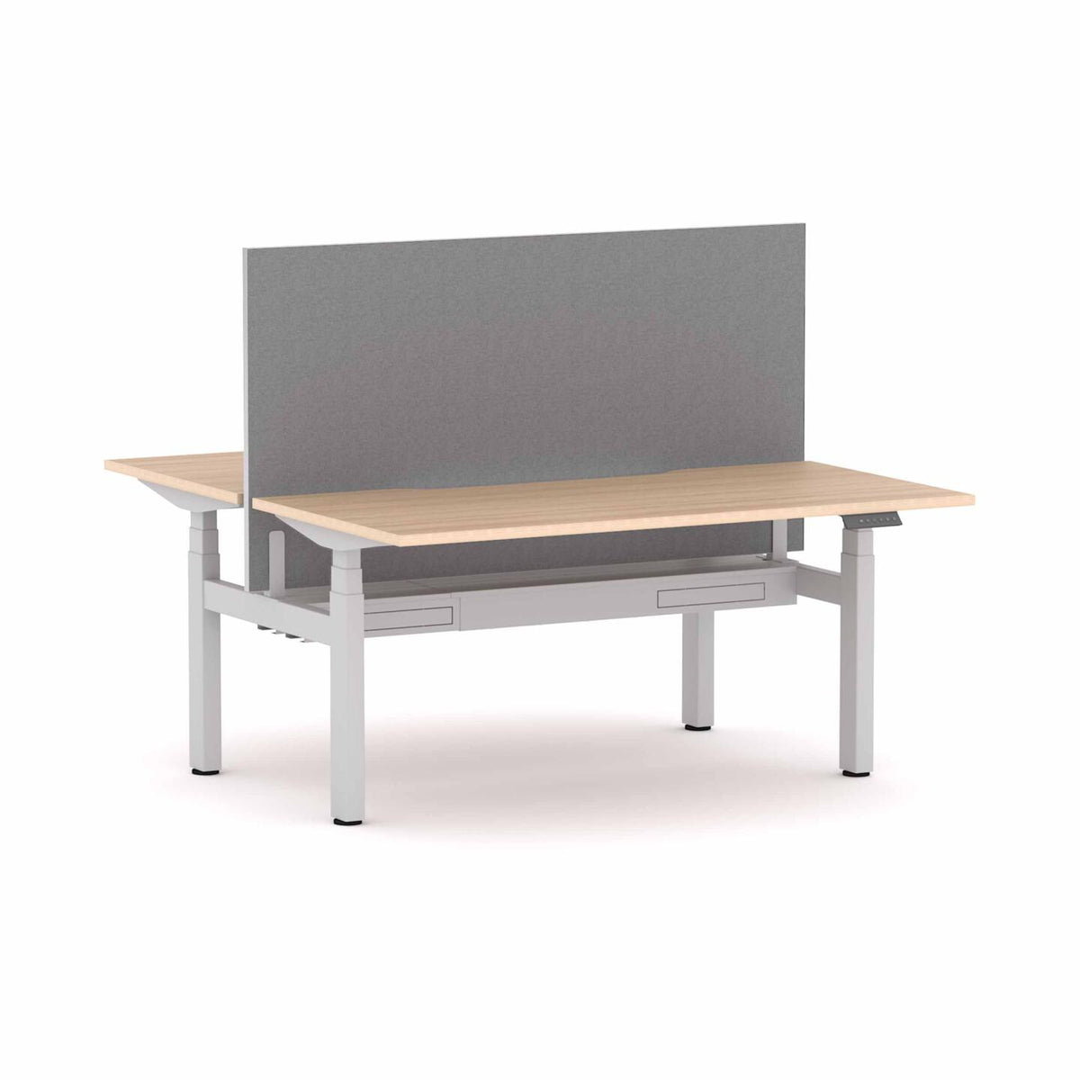 Klass 3C/2M Electric 2-User Double-Sided Workstation with Edge25 Screen - alternate view, size or finish; optional items may be shown