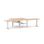 Agile 2C/1M Electric 2-Person 90° Workstation - alternate view, size or finish; optional items may be shown