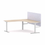 Klass Fixed 90° Workstation with AcoustiQ Screen - alternate view, size or finish; optional items may be shown