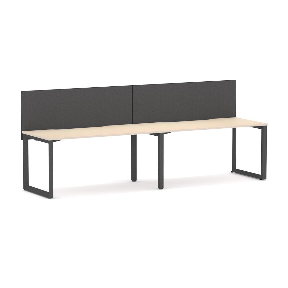 Anvil 2-User Single-Sided Workstation with Edge25 Screen - alternate view, size or finish; optional items may be shown