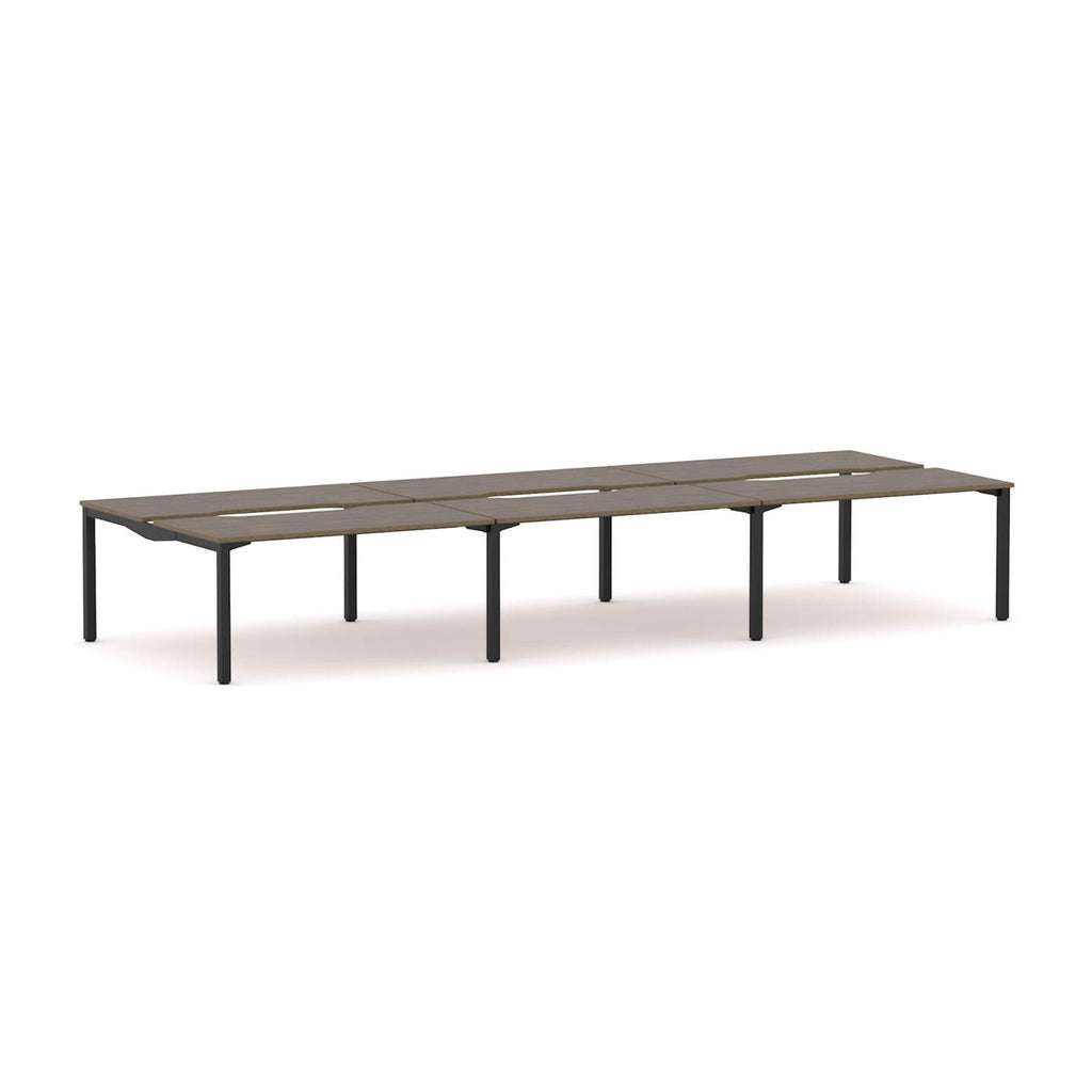 Axis Stretch 6-User Double-Sided Workstation - alternate view, size or finish; optional items may be shown