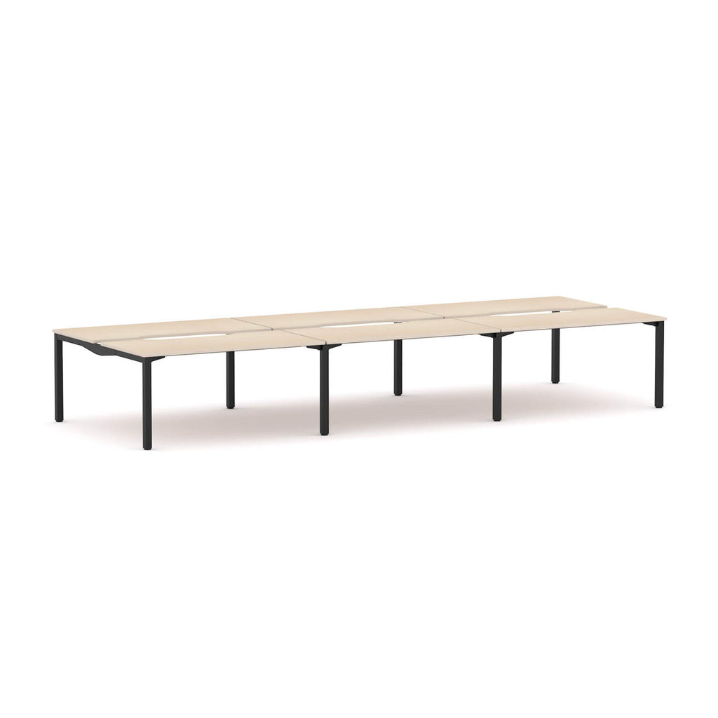 Axis Stretch 6-User Double-Sided Workstation - alternate view, size or finish; optional items may be shown