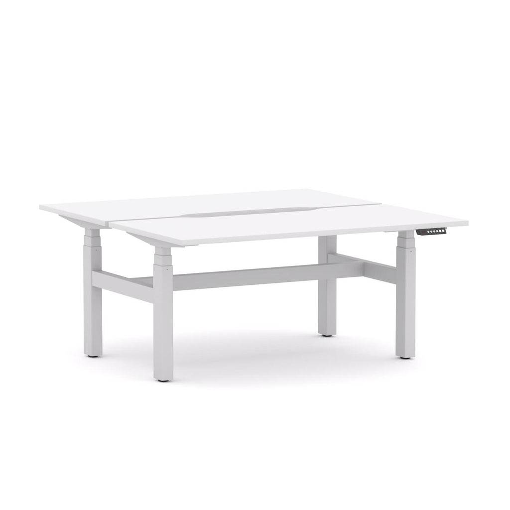 AgileMotion+ 3C/2M Electric Rectangle 2-Person DSD Workstation - alternate view, size or finish; optional items may be shown