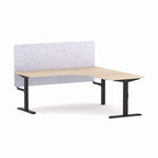 Klass Fixed 90° Workstation with AcoustiQ Screen - alternate view, size or finish; optional items may be shown