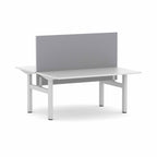 Klass Fixed 2-User Double-Sided Workstation with Edge25 Screen - alternate view, size or finish; optional items may be shown