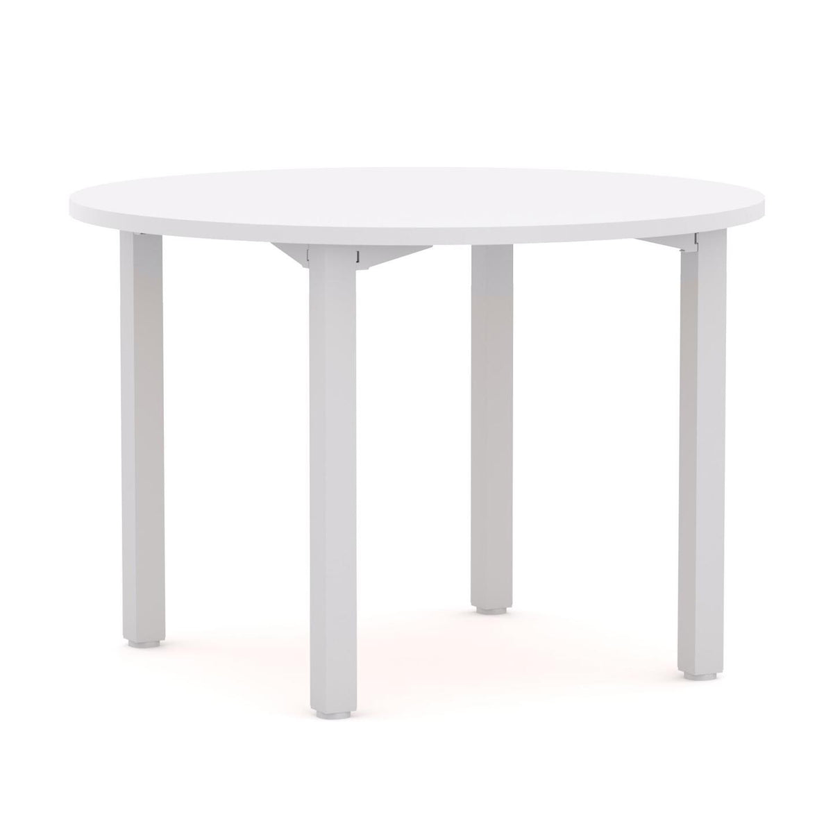 Axis Round Table 4-Leg — White, Studio White
