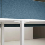 Axis 2-User Single-Sided Workstation with Edge25 Screen - alternate view, size or finish; optional items may be shown