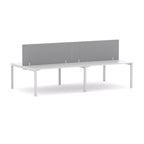 Axis 4-User Double-Sided Workstation with Edge25 Screen - alternate view, size or finish; optional items may be shown