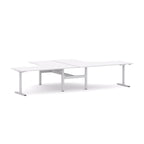Agile Fixed Round 2-Person 90° Workstation - alternate view, size or finish; optional items may be shown