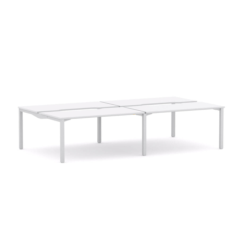 Axis Stretch 4-User Double-Sided Workstation - alternate view, size or finish; optional items may be shown