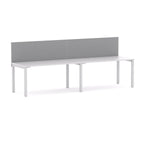 Axis 2-User Single-Sided Workstation with Edge25 Screen - alternate view, size or finish; optional items may be shown