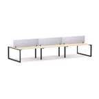 Anvil 6-User Double-Sided Workstation with AcoustiQ Screen - alternate view, size or finish; optional items may be shown