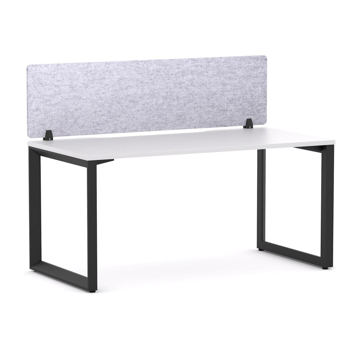 Anvil Single Workstation with AcoustiQ Screen - alternate view, size or finish; optional items may be shown