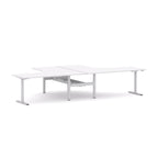 Agile Fixed Round 2-Person 90° Workstation - alternate view, size or finish; optional items may be shown