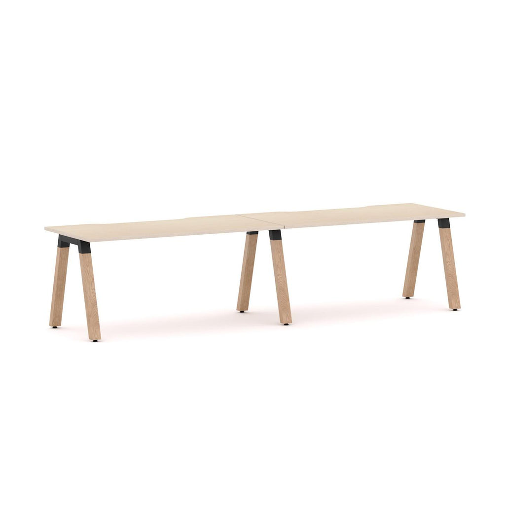 Plantation 2-User Single-Sided Workstation - alternate view, size or finish; optional items may be shown