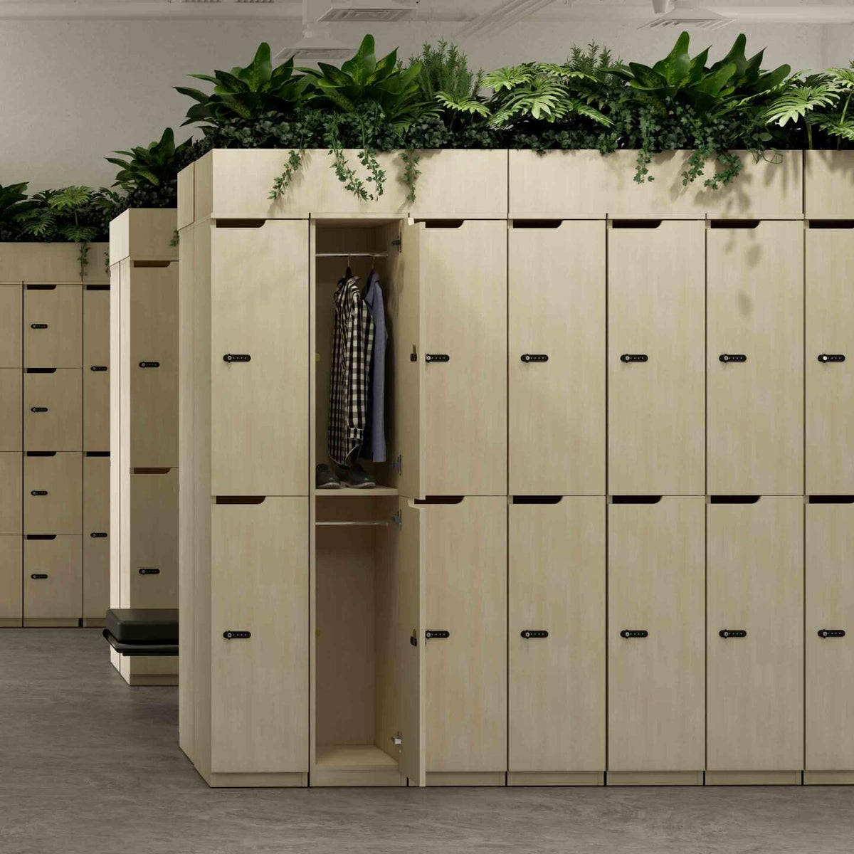 Knox Two-Door Locker - alternate view, size or finish; optional items may be shown
