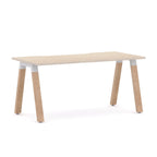 Plantation Single Workstation — White, Nordic Maple
