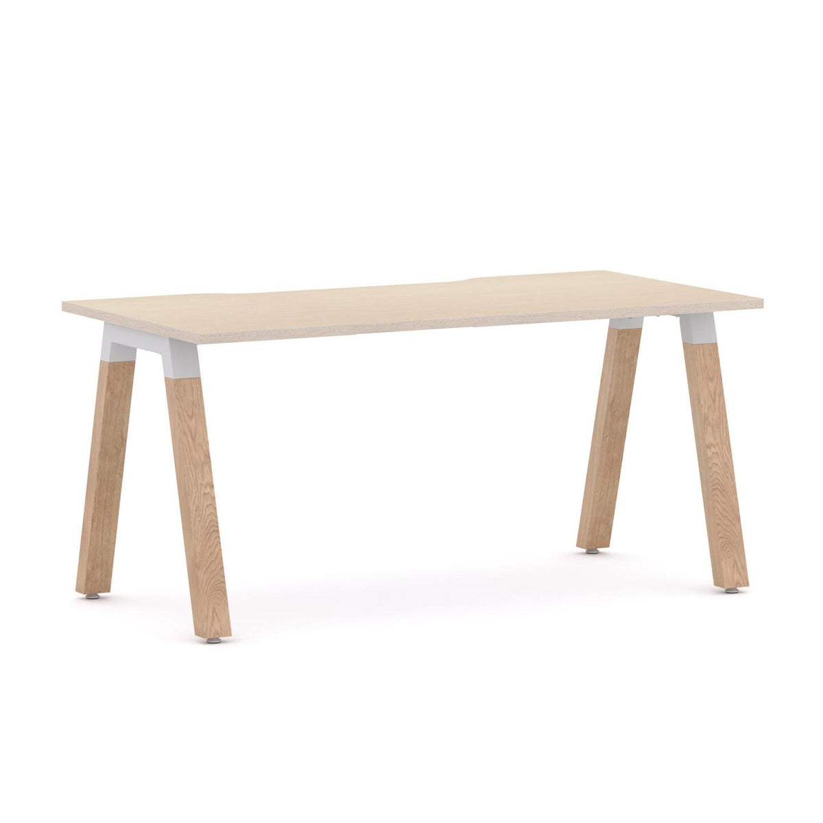 Plantation Single Workstation — White, Nordic Maple
