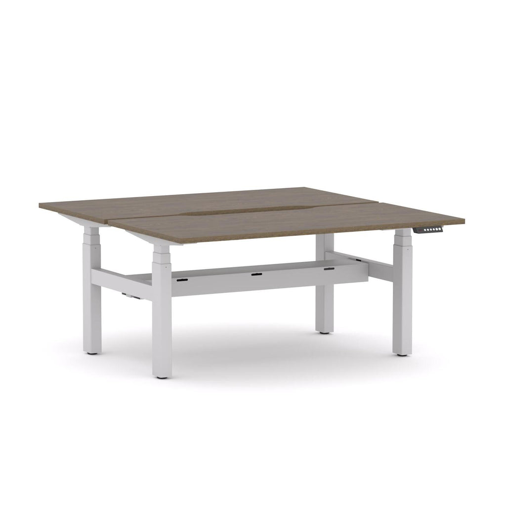 AgileMotion+ 3C/2M Electric Rectangle 2-Person DSD Workstation - alternate view, size or finish; optional items may be shown