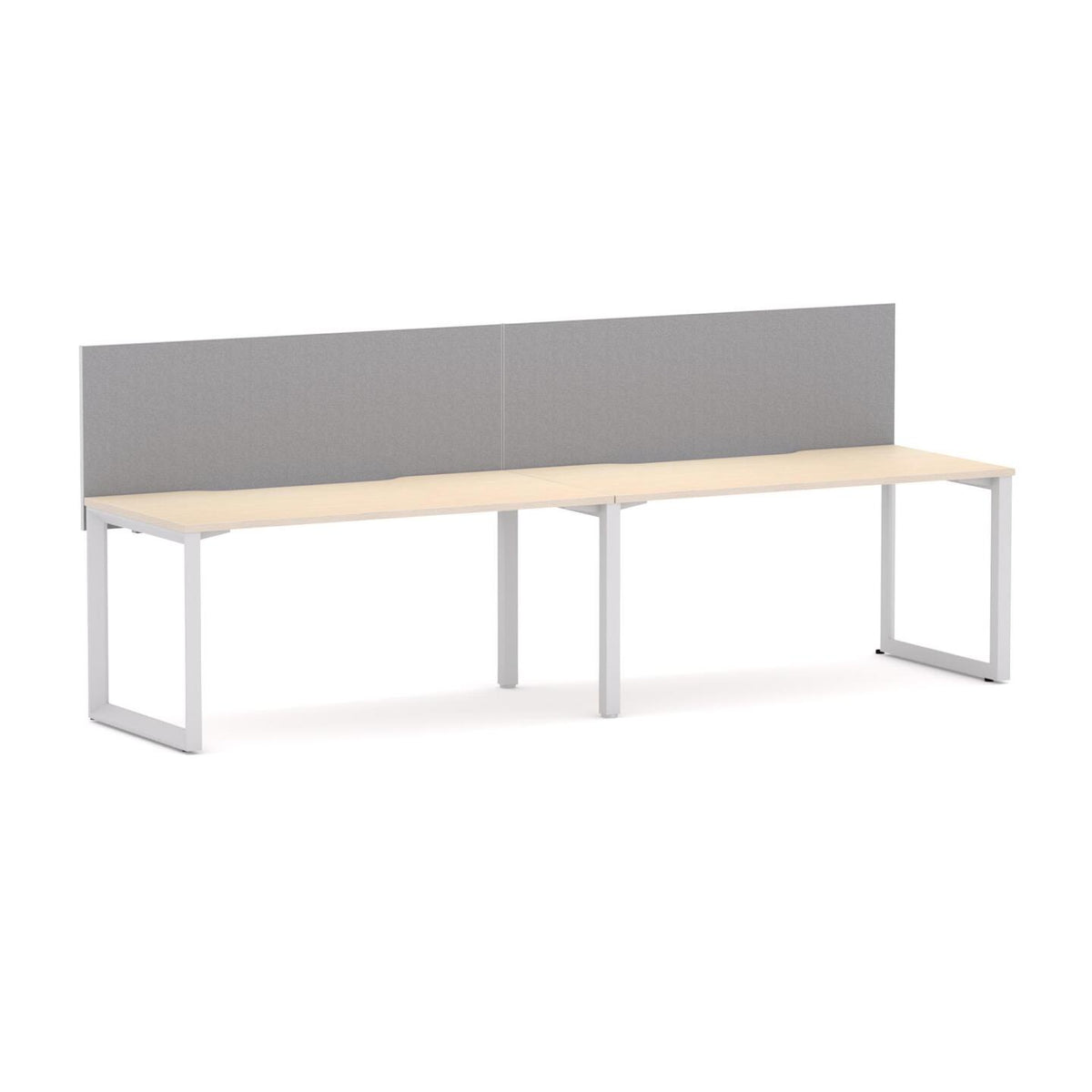 Anvil 2-User Single-Sided Workstation with Edge25 Screen - alternate view, size or finish; optional items may be shown
