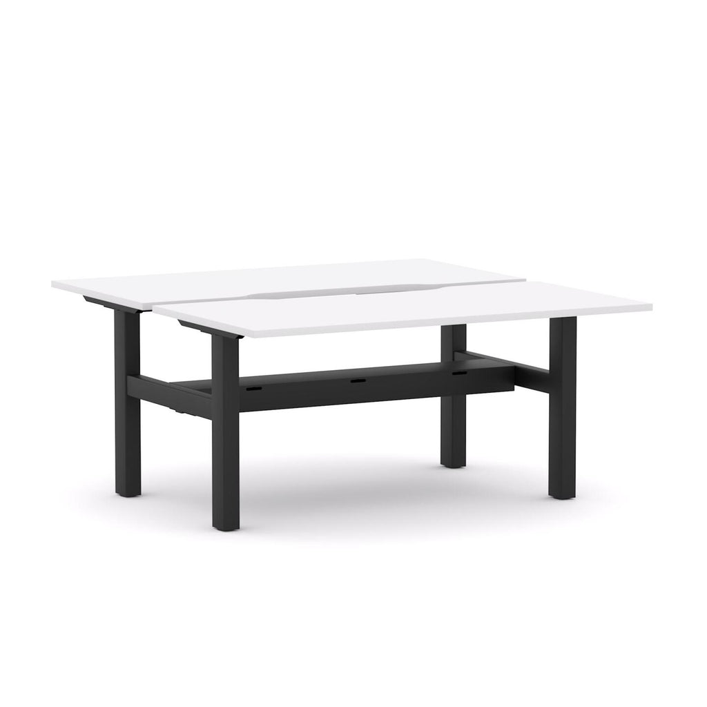 Agile Fixed Rectangle 2-Person DSD Workstation - alternate view, size or finish; optional items may be shown