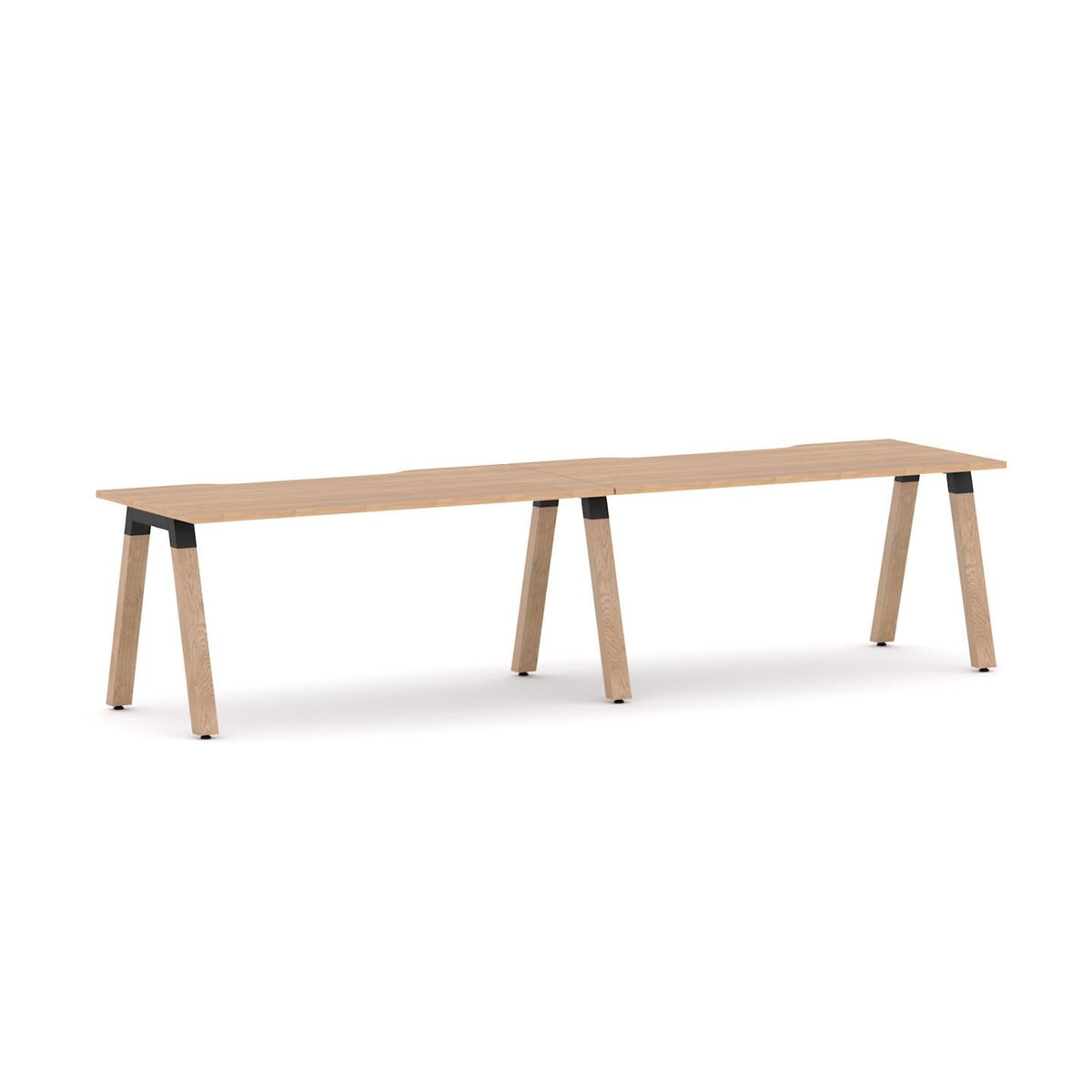 Plantation 2-User Single-Sided Workstation - alternate view, size or finish; optional items may be shown