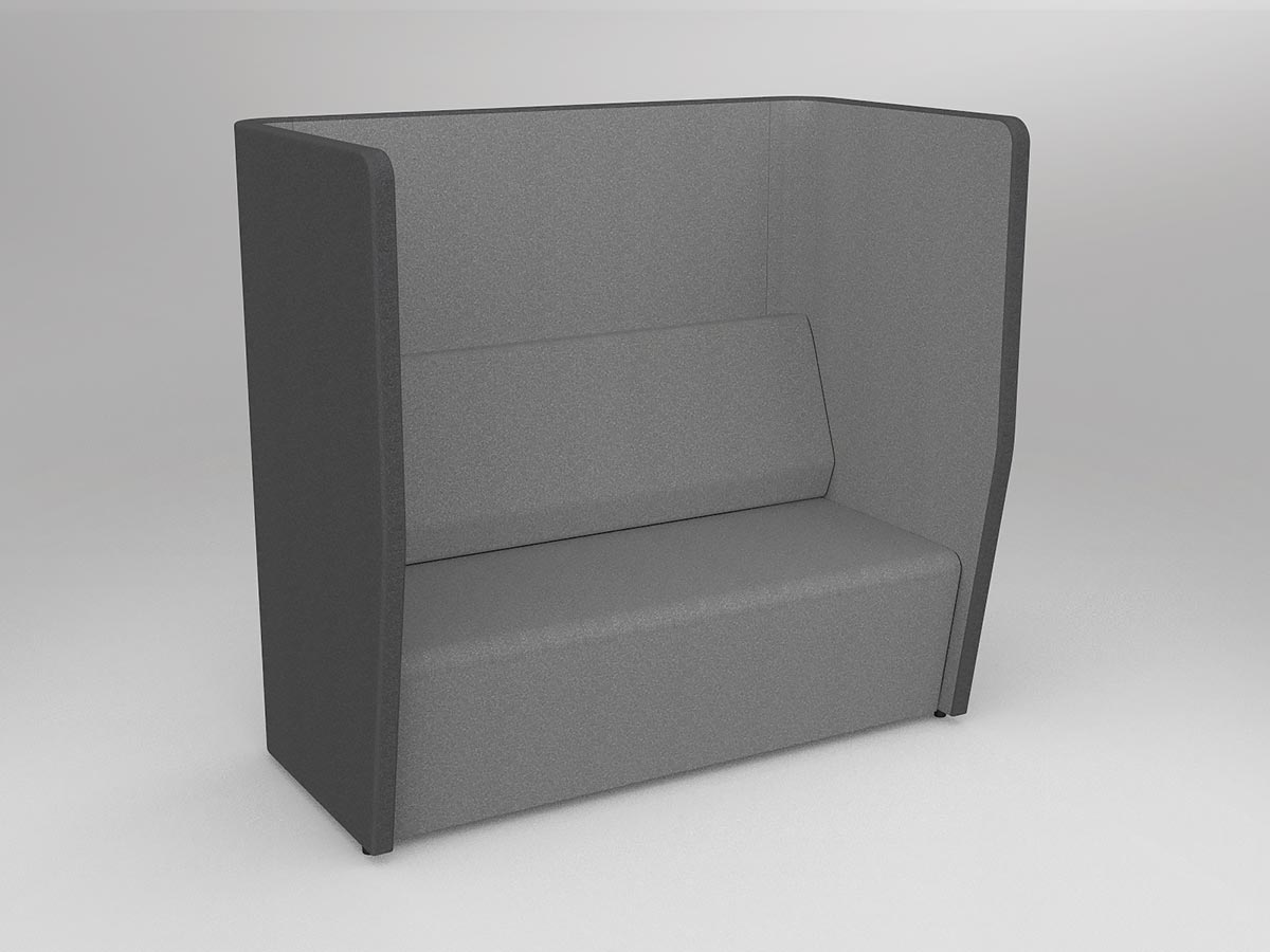 Motion Cape 2 Person Charcoal/Stone - alternate view or finish; optional furnishings may be shown