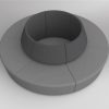 Motion Disc 6 Charcoal/Stone - alternate view or finish; optional furnishings may be shown
