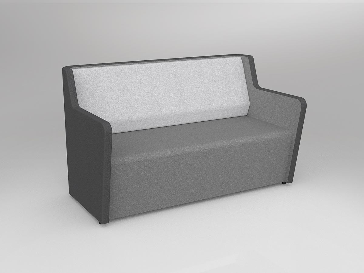 Motion Fin 2 Charcoal/Stone - alternate view or finish; optional furnishings may be shown