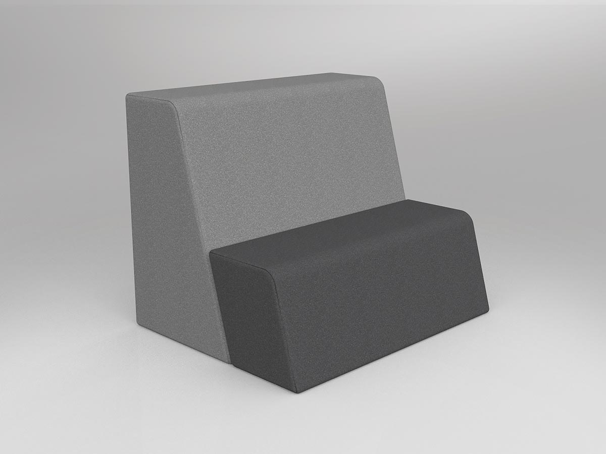 Motion Grandstand 2-Tier - alternate view or finish; optional furnishings may be shown