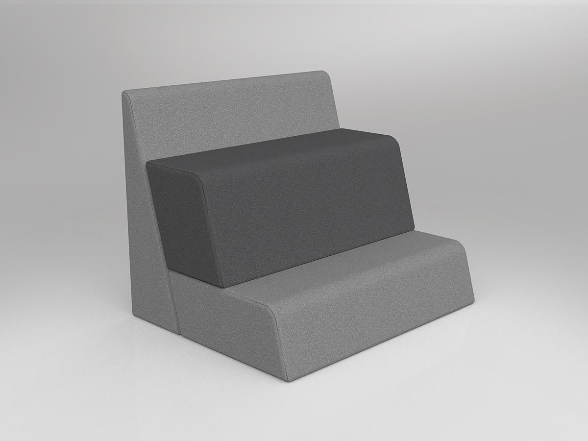 Motion Grandstand 3-Tier - alternate view or finish; optional furnishings may be shown