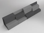 Motion Grandstand Configuration 1 - alternate view or finish; optional furnishings may be shown