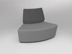 Motion Loop Curved Lounge 60° - Back Inside - alternate view or finish; optional furnishings may be shown