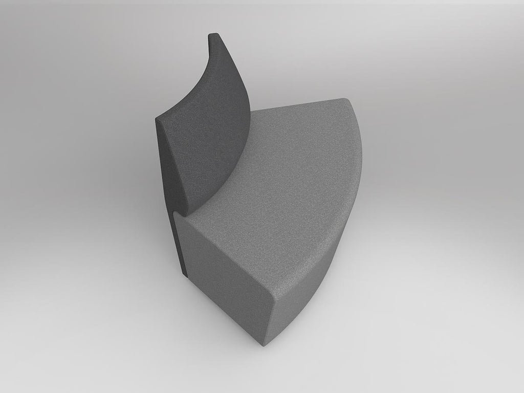 Motion Loop Curved Lounge 60° - Back Inside - alternate view or finish; optional furnishings may be shown