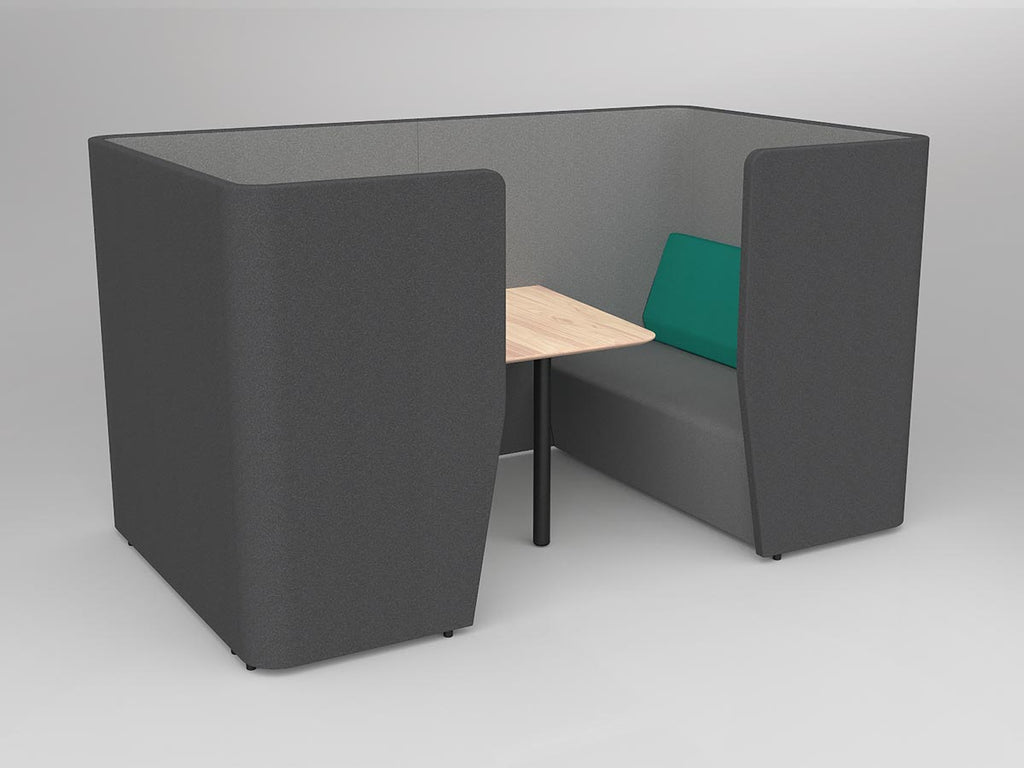 Motion Cape 4-Person Meeting - alternate view or finish; optional furnishings may be shown