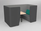 Motion Cape 4-Person Meeting - alternate view or finish; optional furnishings may be shown