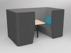 Motion Cape 4-Person Meeting - alternate view or finish; optional furnishings may be shown