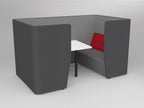Motion Cape 4-Person Meeting - alternate view or finish; optional furnishings may be shown