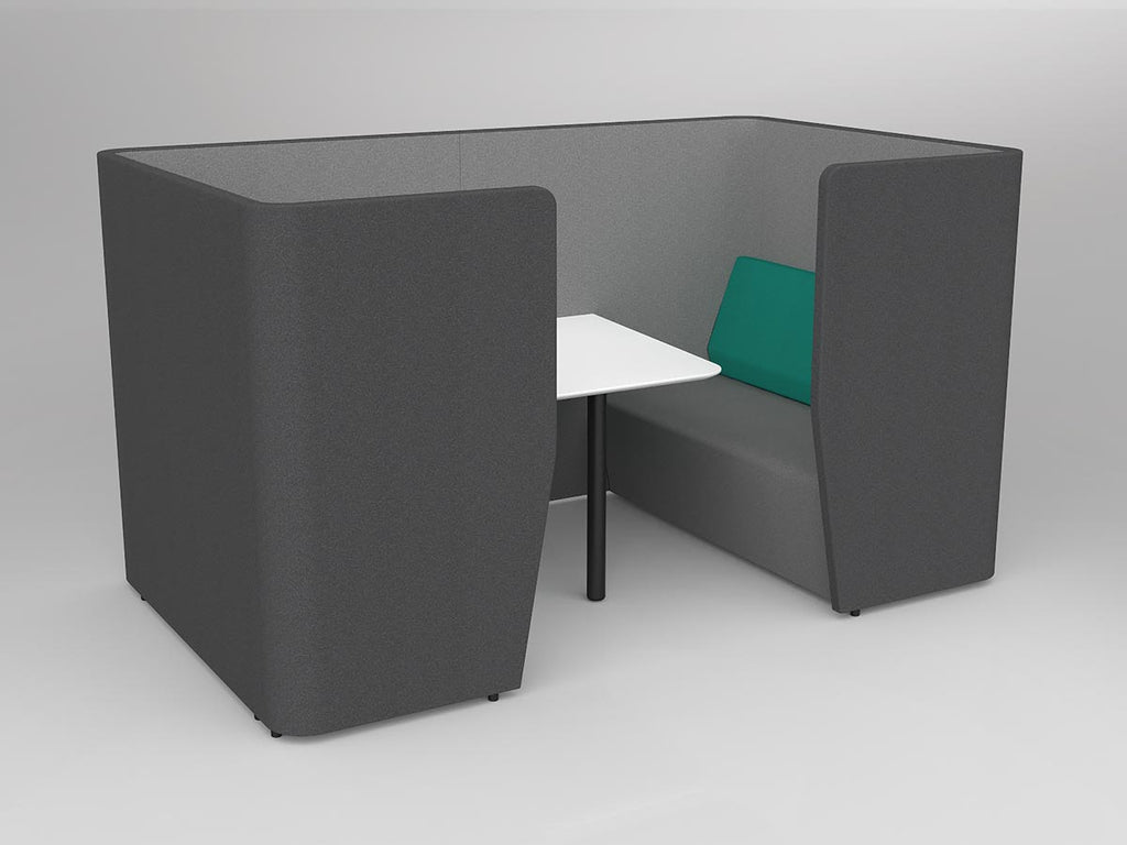 Motion Cape 4-Person Meeting - alternate view or finish; optional furnishings may be shown