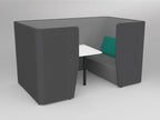Motion Cape 4-Person Meeting - alternate view or finish; optional furnishings may be shown