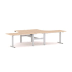 Agile 2C/1M Electric 2-Person 90° Workstation - alternate view, size or finish; optional items may be shown