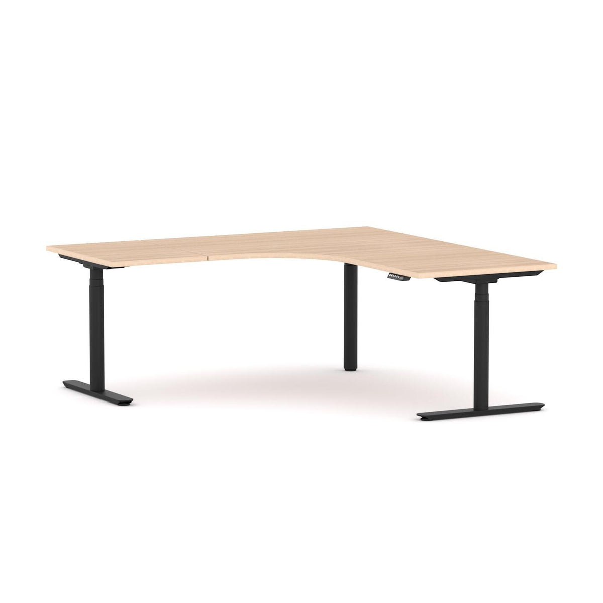 AgileMotion+ 3C/2M Electric Round 90° Workstation - alternate view, size or finish; optional items may be shown