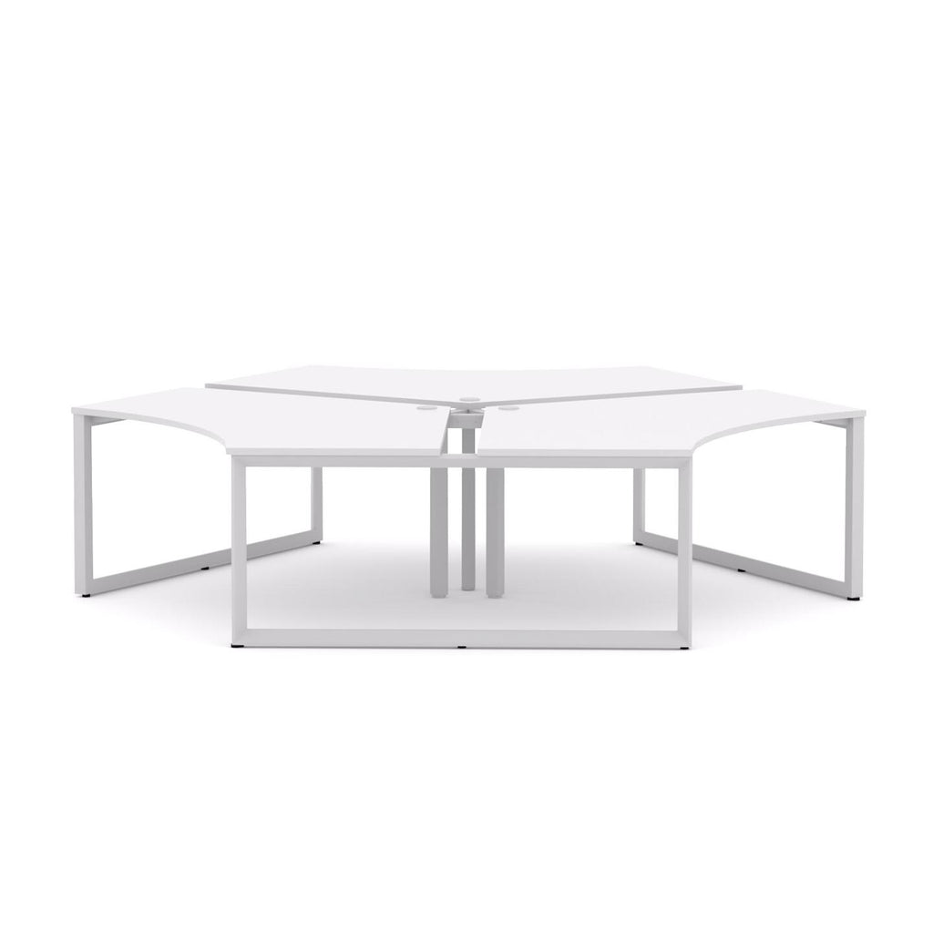 Anvil 3-User 120° Workstation - alternate view, size or finish; optional items may be shown