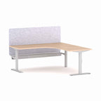 Klass Fixed 90° Workstation with AcoustiQ Screen - alternate view, size or finish; optional items may be shown