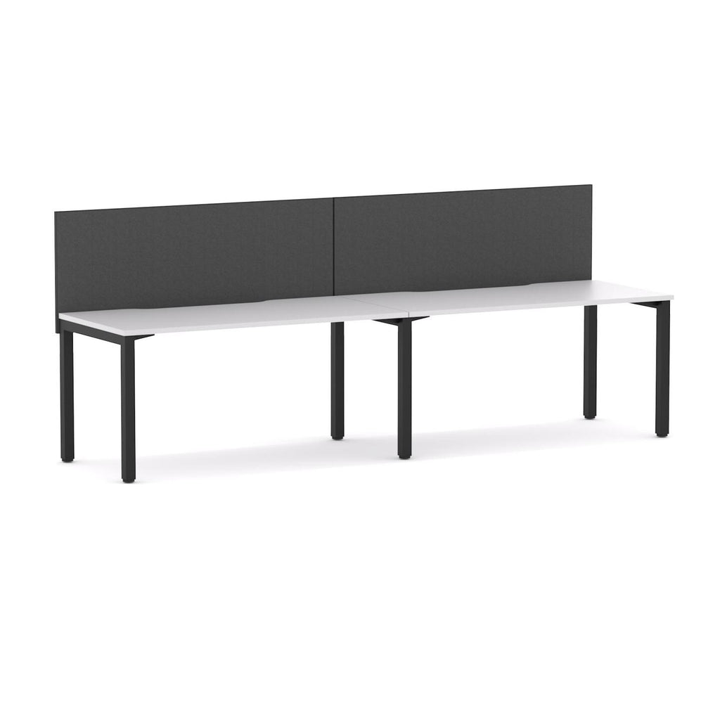 Axis 2-User Single-Sided Workstation with Edge25 Screen - alternate view, size or finish; optional items may be shown