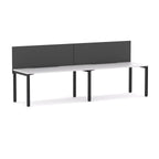 Axis 2-User Single-Sided Workstation with Edge25 Screen - alternate view, size or finish; optional items may be shown