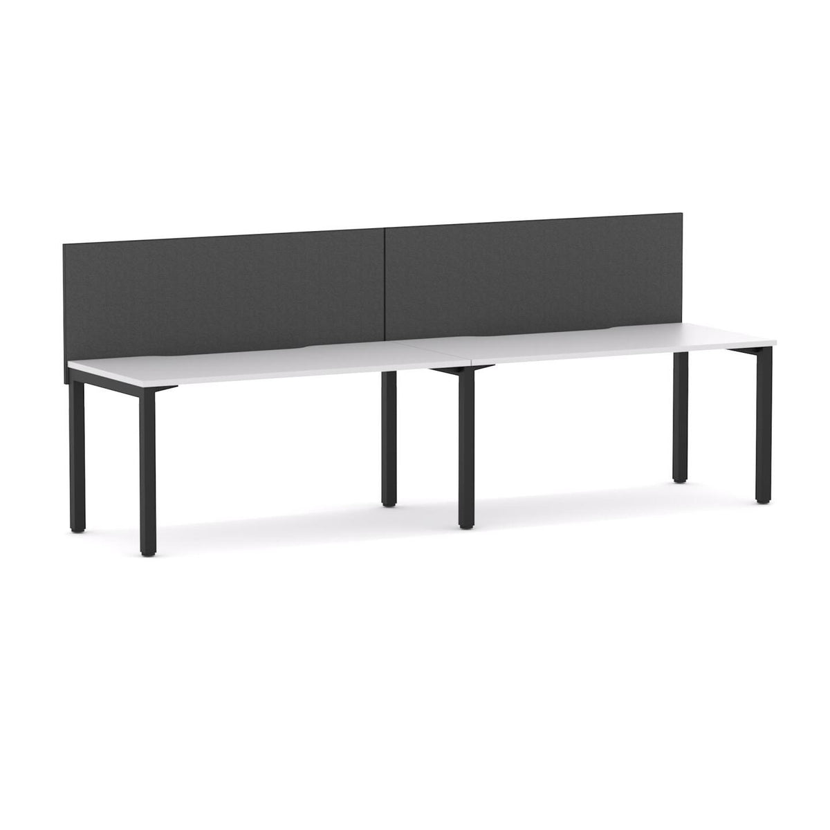 Axis 2-User Single-Sided Workstation with Edge25 Screen - alternate view, size or finish; optional items may be shown