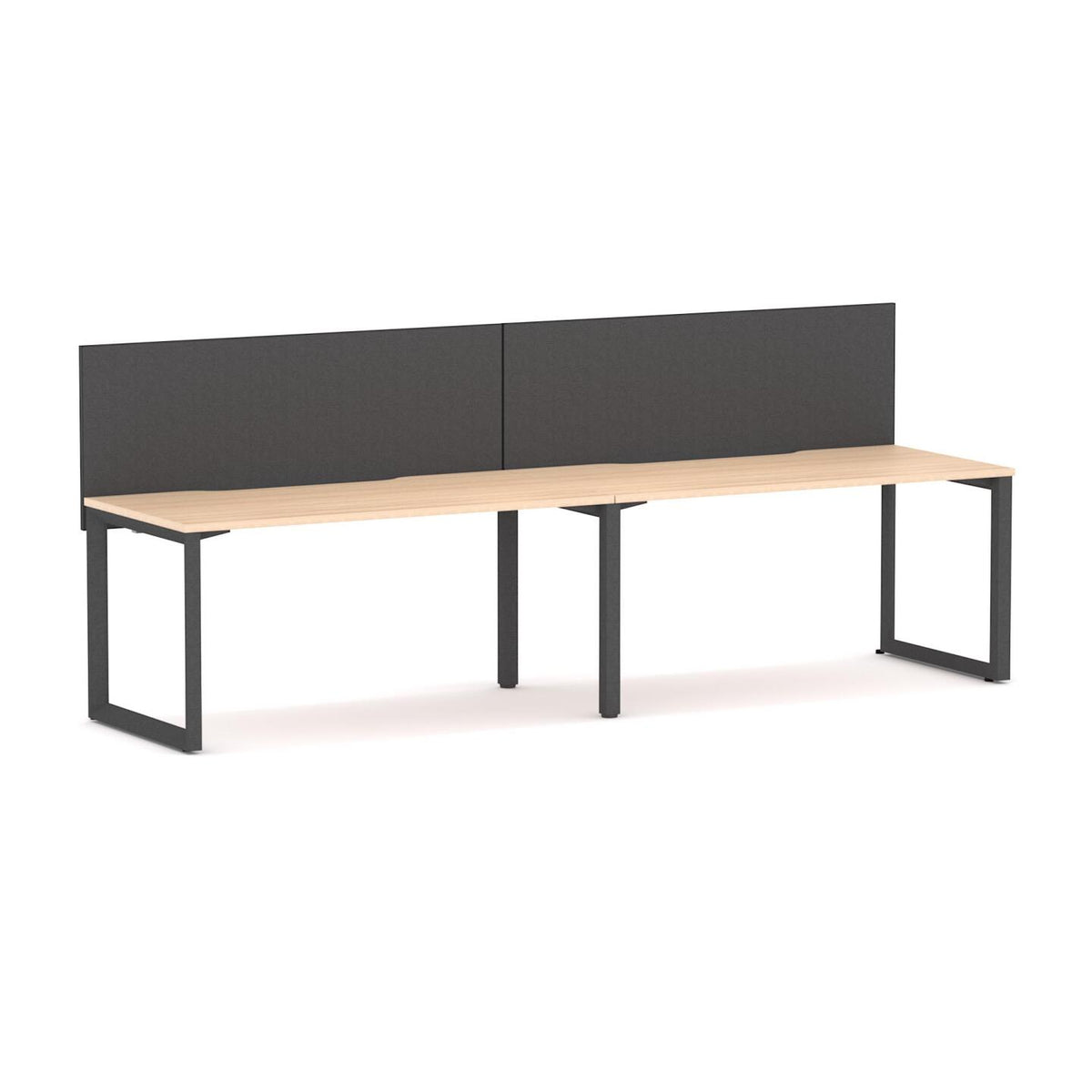 Anvil 2-User Single-Sided Workstation with Edge25 Screen - alternate view, size or finish; optional items may be shown